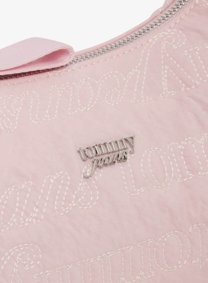 TOMMY JEANS  Repeat Logo Embroidery Shoulder Bag for Women | Best Price UAE